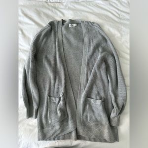 Hollister grey relax fit cardigan